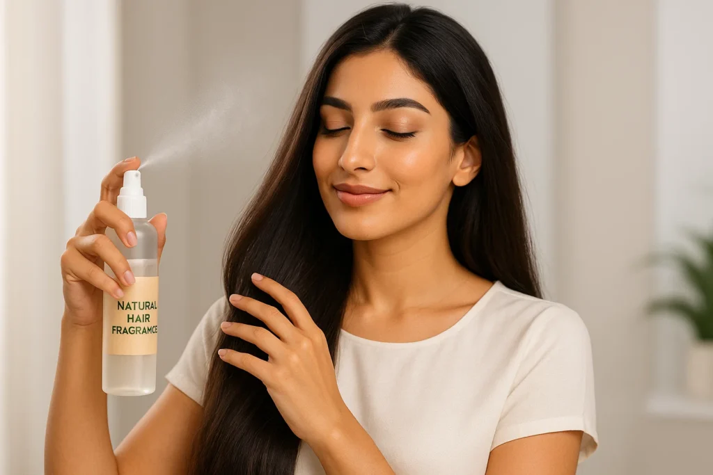 بخاخ طبيعي لتعطير الشعر
