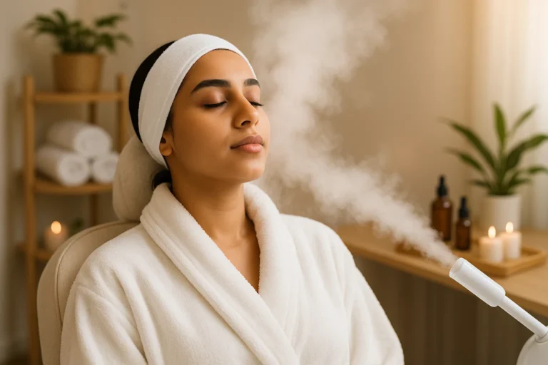 تجربتي مع تنظيف البشرة بالبخار